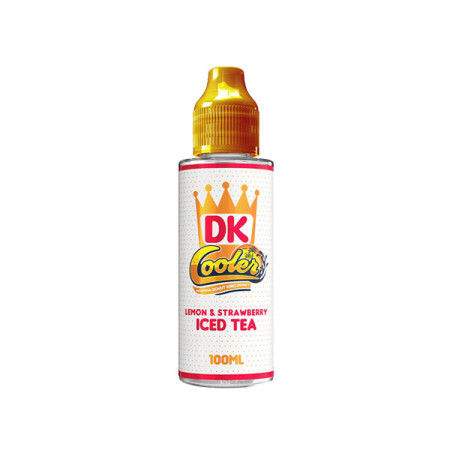 DK Cooler 100ml Shortfill 0mg (70VG/30PG) - Flavour: Lemon & Strawberry Iced Tea