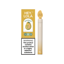 20mg Hey Lola Disposable Vape Device 600 Puffs - Flavour: Mango