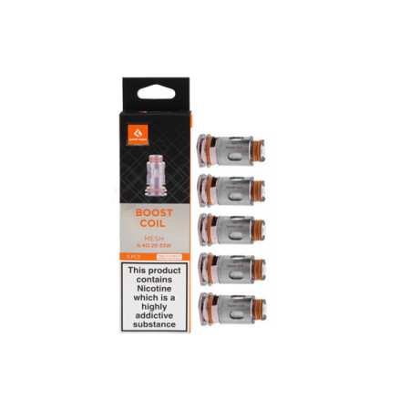 Geekvape Aegis Boost Replacement Coils 0.4Ohms/0.6Ohms/ 0.3Ohms/1.2Ohms - Resistance: 0.6 Ohms