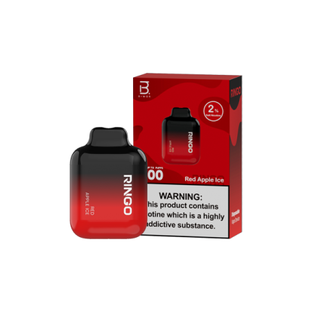 20mg B+MOR Ringo Dual Mesh Disposable Vape Device 600 Puffs - Flavour: Red Apple Ice