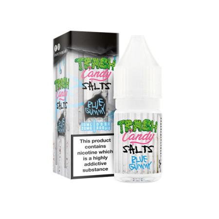 10mg Trash Candy Salts 10ml Nic Salts (50VG/50PG) - Flavour: Blue Gummy