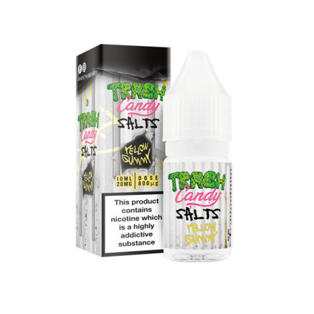 10mg Trash Candy Salts 10ml Nic Salts (50VG/50PG) - Flavour: Yellow Gummy