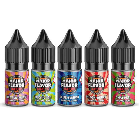 20mg Major Flavor Nic Salts 10ml (60VG/40PG) - Flavour: Blue-Fusion