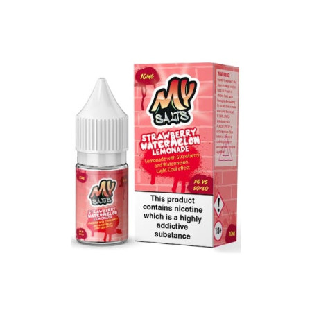 10mg My Salts Nic Salts 10ml (50VG/50PG) - Flavour: Strawberry Watermelon Lemonade