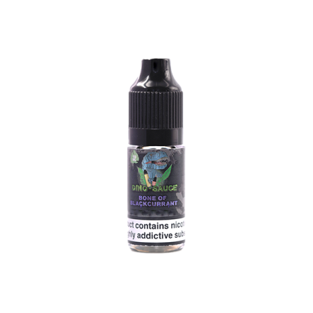 10mg Dino Sauce Nic Salts 10ml (50VG/50PG) - Flavour: Bone Of Blackcurrant