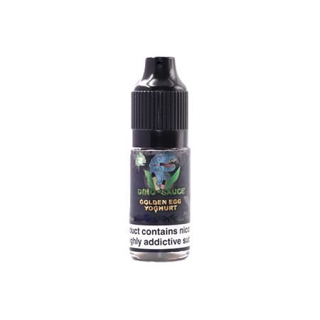 10mg Dino Sauce Nic Salts 10ml (50VG/50PG) - Flavour: Golden Egg Yogurt