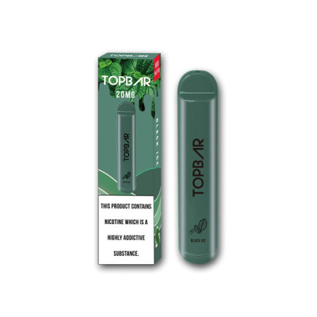 20mg Top Bar Disposable Vape Pod 600 Puffs - Flavour: Black Ice