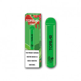 20mg Top Bar Disposable Vape Pod 600 Puffs - Flavour: Watermelon Lychee