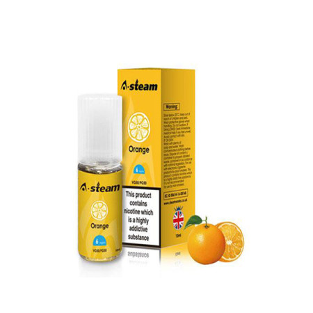 A-Steam Fruit Flavours 6MG 10ML (50VG/50PG) - Flavour: Orange