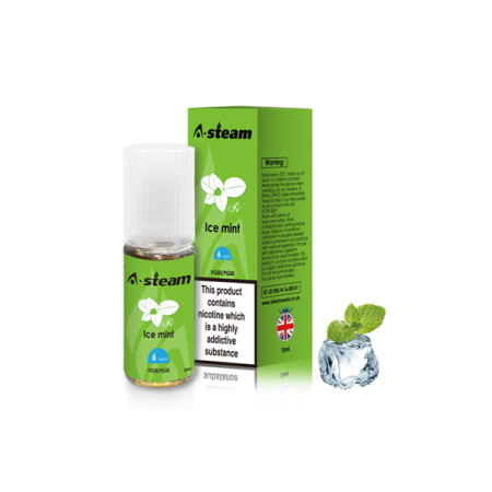 A-Steam Fruit Flavours 6MG 10ML (50VG/50PG) - Flavour: Ice Mint