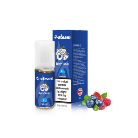 A-Steam Fruit Flavours 12MG 10ML (50VG/50PG) - Flavour: Berry Tunes