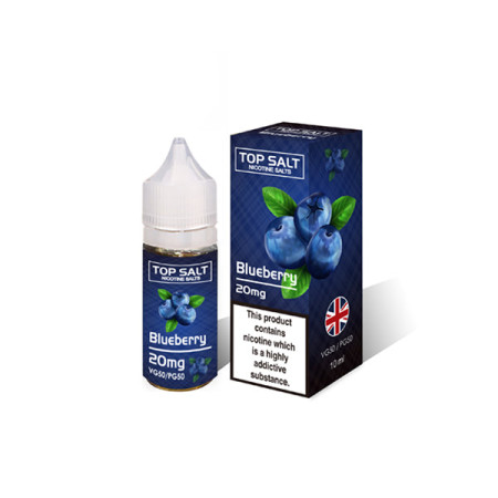 20mg Top Salt Fruit Flavour Nic Salts by A-Steam 10ml (50VG/50PG) - Flavour: Blueberry