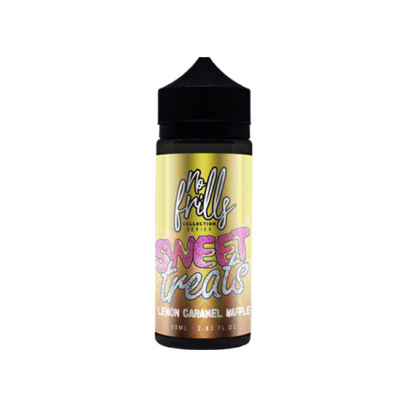 No Frills Collection Sweet Treats 80ml Shortfill 0mg (80VG/20PG) - Flavour: Lemon Caramel Waffle