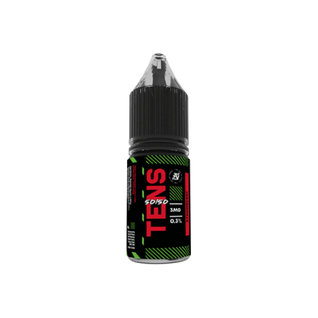 3mg Tens 50/50 10ml (50VG/50PG) - Pack Of 10 - Flavour: Strawberry