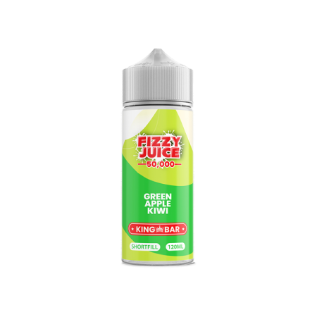 Fizzy Juice King Bar 100ml Shortfill 0mg (70VG/30PG) - Flavour: Green Apple Kiwi