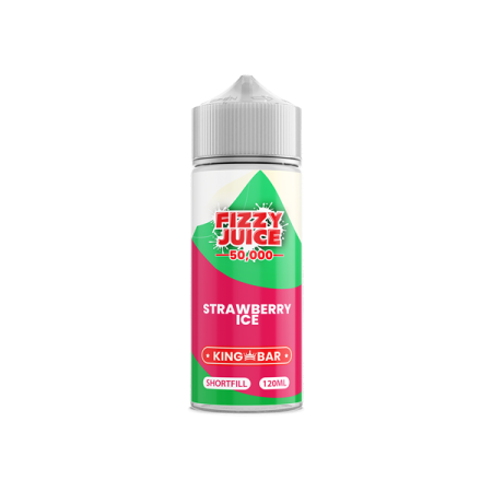 Fizzy Juice King Bar 100ml Shortfill 0mg (70VG/30PG) - Flavour: Strawberry Ice