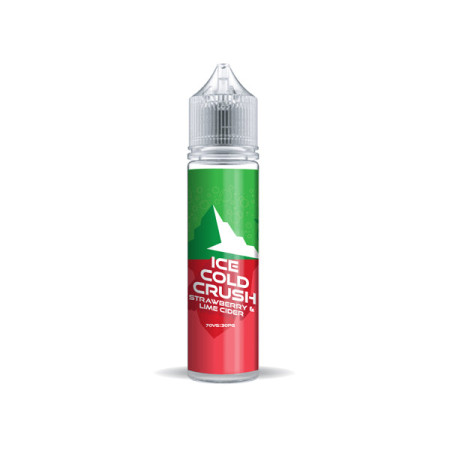 Ice Cold Crush 50ml Shortfill 0mg (70VG/30PG) - Flavour: Strawberry & Lime Cider