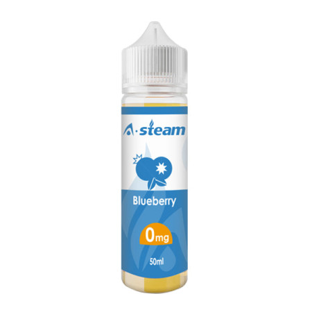 A-Steam 50ml Shortfill 0mg (50VG/50PG) - Flavour: Blueberry