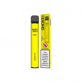 20mg Vapes Bars Ghost 800 Disposable Vape Device 650 Puffs - Flavour: Banana Ice