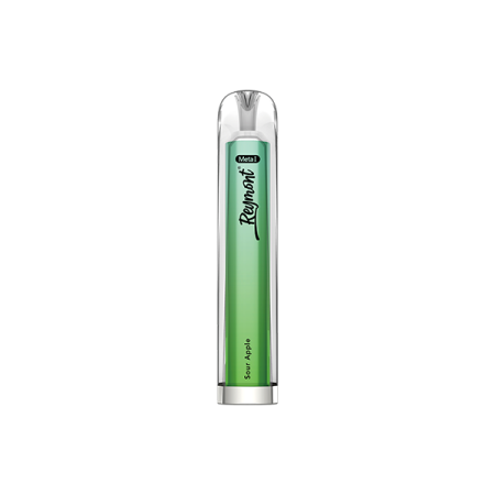 20mg Reymont Meta I Disposable Vape 600 Puffs - Flavour: Sour Apple