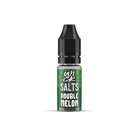 9mg Wick Addiction Wick Salts 10ml Nic Salts (50VG/50PG) - Flavour: Double Melon