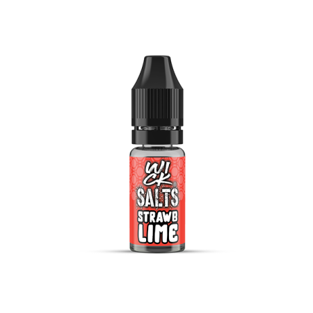 18mg Wick Addiction Wick Salts 10ml Nic Salts (50VG/50PG) - Flavour: Strawb Lime