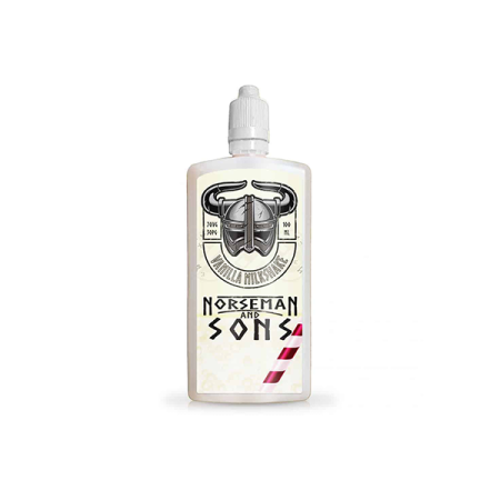 Norsemen 100ml Short-fill Flask Milkshakes 0mg (70VG/30PG) - Flavour: Vanilla Milkshake