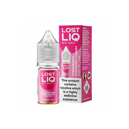 Lost Liq 10mg Nic Salts (50VG/50PG) - Flavour: Strawberry Raspberry Cherry