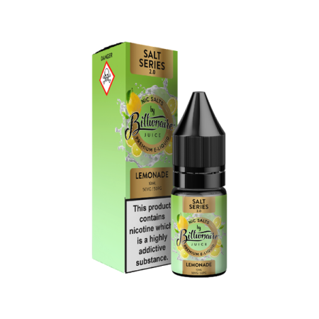 20mg Billionaire Juice Salt Series 2.0 10ml Nic Salts (50VG/50PG) - Flavour: Lemonade