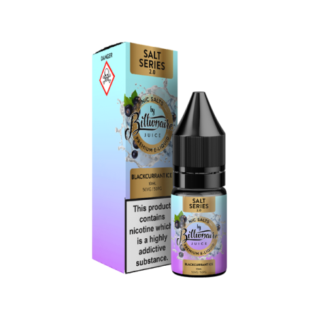 20mg Billionaire Juice Salt Series 2.0 10ml Nic Salts (50VG/50PG) - Flavour: Blackcurrant Ice