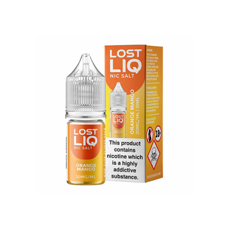 Lost Liq 20mg Nic Salts (50VG/50PG) - Flavour: Orange Mango