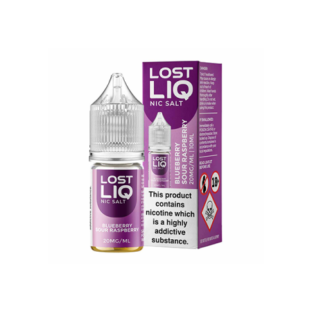 Lost Liq 10mg Nic Salts (50VG/50PG) - Flavour: Blueberry Sour Raspberry