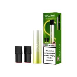 20mg Yooz Mini Rechargeable Device & Vape Pods x2 600 Puffs (BUY 5 GET 1 FREE) - Flavour: Kiwi Passion Guava