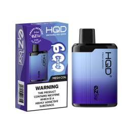 20mg HQD EZ Bar Disposable Vape Device 600 Puffs - Flavour: Fresh&#xA0;Berries