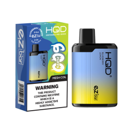 20mg HQD EZ Bar Disposable Vape Device 600 Puffs - Flavour: Blueberry&#xA0;Lemon