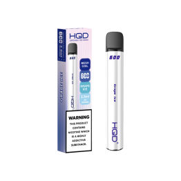 20mg HQD 600 Disposable Vape Device 600 Puffs - Flavour: Grape&#xA0;Ice