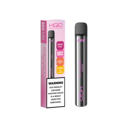 20mg HQD 600 Disposable Vape Device 600 Puffs - Flavour: Peach&#xA0;Pineapple&#xA0;Ice