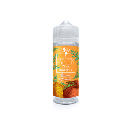 0mg Pixie Juice Volume 2 100ml Shortfill (70VG/30PG) - Flavour: Lemon & Peach