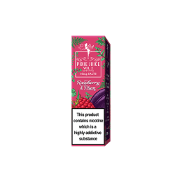 10mg Pixie Juice Volume 2 10ml Nic Salts (50VG/50PG) - Flavour: Raspberry & Plum