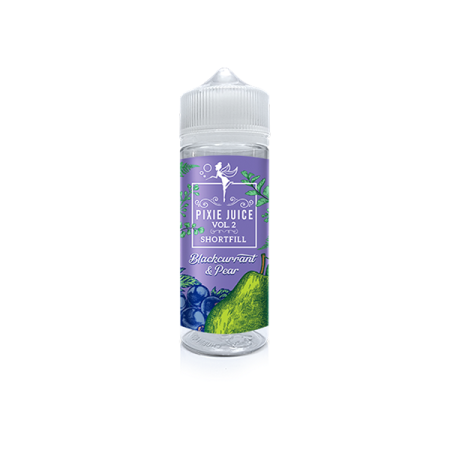 0mg Pixie Juice Volume 2 100ml Shortfill (70VG/30PG) - Flavour: Blackcurrant & Pear