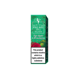 20mg Pixie Juice Volume 2 10ml Nic Salts (50VG/50PG) - Flavour: Fuji Apple & Stawberry