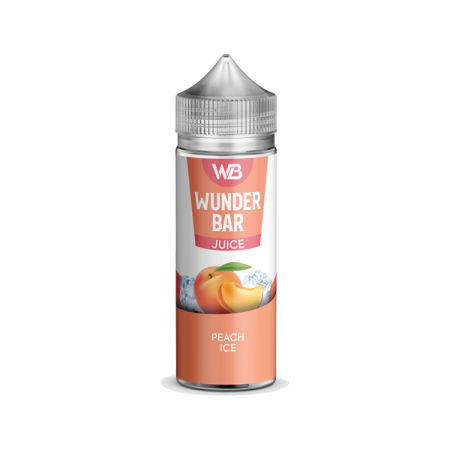 Wunderbar Juice 100ml Shortfill 0mg (50VG/50PG) - Flavour: Peach Ice