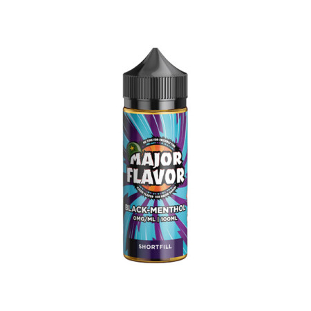 Major Flavor 100ml Shortfill 0mg (70VG/30PG) - Flavour: Black Menthol