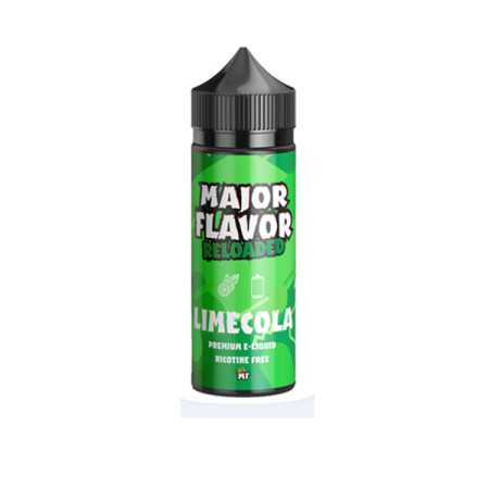 Major Flavor Reloaded 100ml Shortfill 0mg (70VG/30PG) - Flavour: Lime Cola