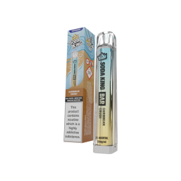 20mg Soda King Bar Disposable Vape Device 600 Puffs - Flavour: Caribbean Crush