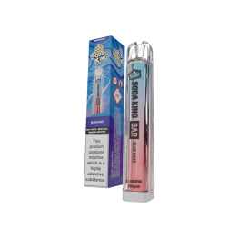 20mg Soda King Bar Disposable Vape Device 600 Puffs - Flavour: Blue Razz