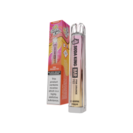 20mg Soda King Bar Disposable Vape Device 600 Puffs - Flavour: Pink Orange Fizz