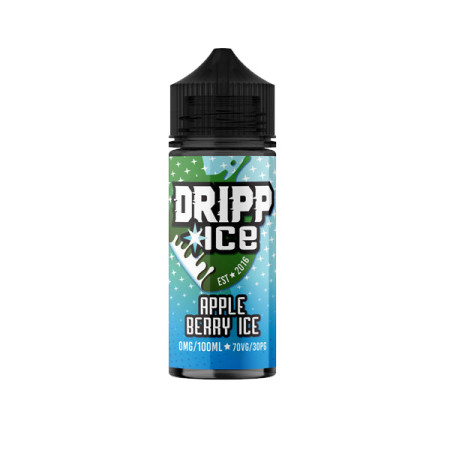 Dripp Ice 0MG 100ml Shortfill (70VG/30PG) - Flavour: Apple Berry Ice