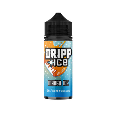 Dripp Ice 0MG 100ml Shortfill (70VG/30PG) - Flavour: Mango Ice