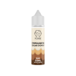 Plunge E-Liquids 50ml Shortfill 0mg (70VG/30PG) - Flavour: Cinnamon Sugar Donut